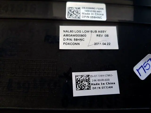 Alt view image 4 of 4 - Dell Latitude E4310 Laptop Bottom Base Case Cover Assembly Black T7J4M