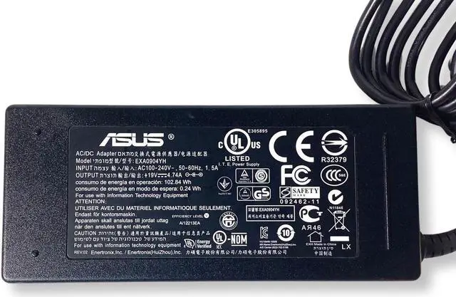 Alt view image 7 of 7 - Asus EXA0904YH P43S A53S N43 N53 19V 4.74A AC Adapter Charger