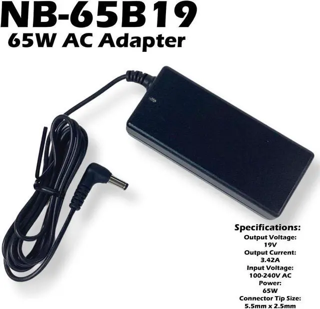 Alt view image 2 of 7 - Dell Asian Power Devices 65W Dell Wyse 5010 7010 AC Adapter NB-65B19 3MGNP