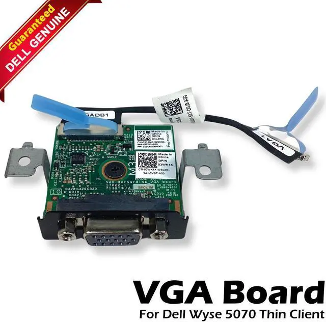 Main image of Dell OEM Wyse 5070 Thin Client VGA Board w/ Bracket+Cable IVA01 CFX94 3WK4X
