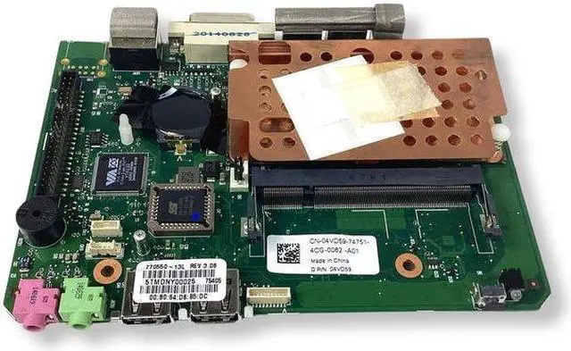 Alt view image 2 of 6 - Dell Wyse Cx0 Thin Client Motherboard VIA 1.0 GHz DDR2 SDRAM 1Slots 4VD59 04VD59