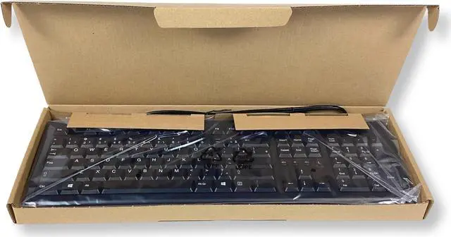 Alt view image 7 of 7 - HP COMPAQ 505130-121 USB Wired Desktop Keyboard PR1101U 697737-202