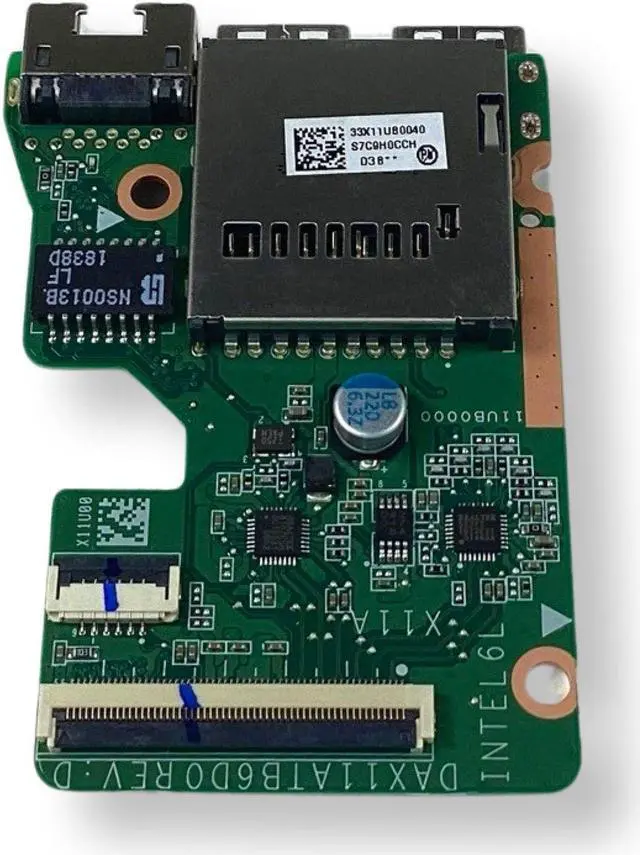 Alt view image 4 of 7 - HP Envy 17-s017cl 17.3" Genuine Laptop USB Card Reader Board w/Cable DAX11ATB6D0
