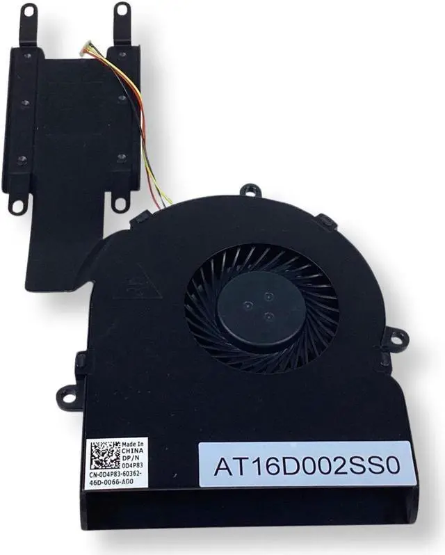 Alt view image 3 of 7 - Dell OEM Inspiron 15 3531 CPU Heatsink Fan Assembly D4P83 0D4P83