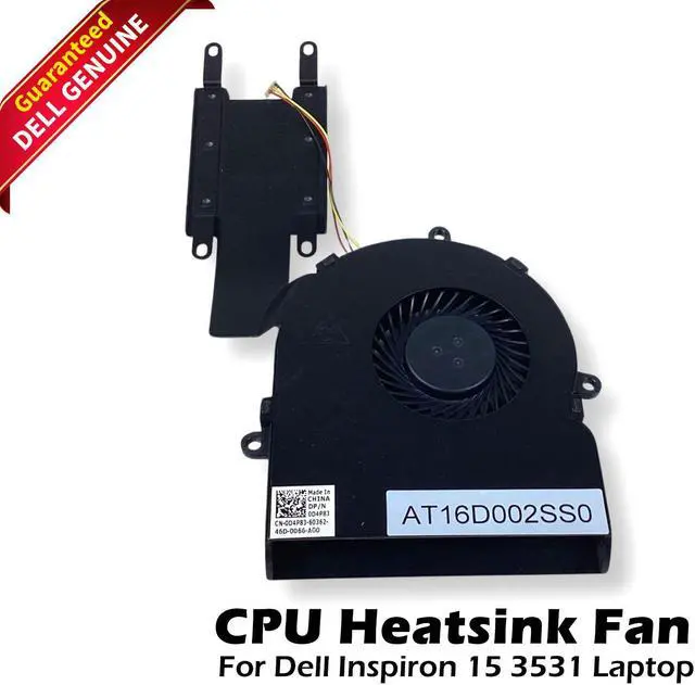 Main image of Dell OEM Inspiron 15 3531 CPU Heatsink Fan Assembly D4P83 0D4P83