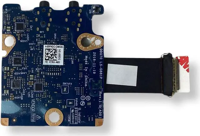 Alt view image 3 of 7 - Dell OEM Alienware Area 51m Audio Ports IO Circuit Board 3FK2C X2PHX