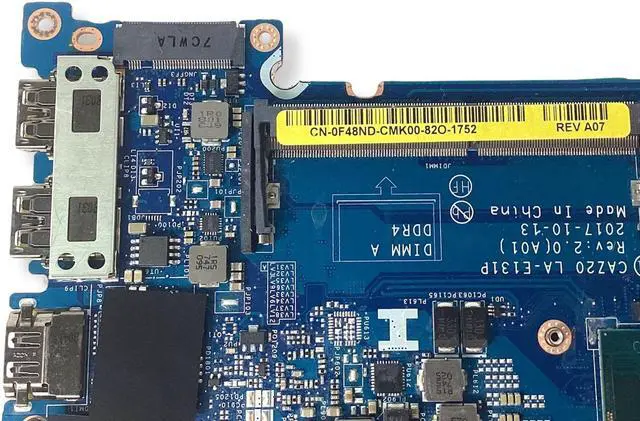 Alt view image 18 of 18 - Dell OEM Latitude 7480 Motherboard System Board  2.8GHz i7 Processor F48ND