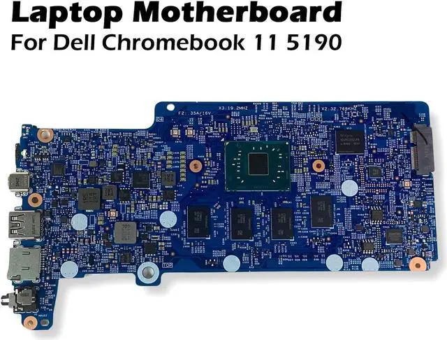 Alt view image 2 of 7 - Dell Chromebook 11 5190 Motherboard  with Intel Celeron N3350 1.10GHz, 4GB RAM, 32GB eMMC Storage MVYH2