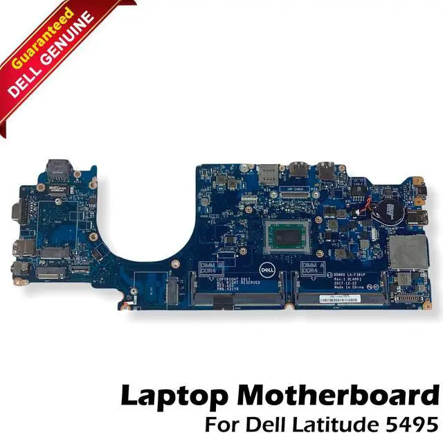 Main image of Dell Latitude 5495 Motherboard AMD Ryzen 5 Pro 2500U 2GHz Quad Core 9GYDK