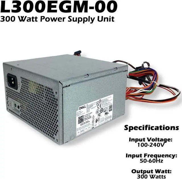 Alt view image 2 of 7 - Dell Precision 3630 Tower 300W 24-Pin Power Supply Unit 0TG7YF, TG7YF