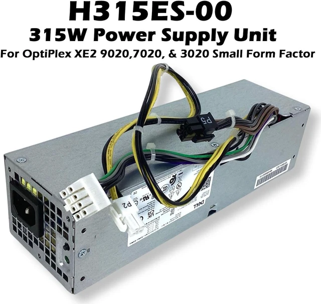 Alt view image 2 of 7 - Dell Optiplex XE2 SFF H315ES-00 Desktop 315 Watt Power Supply VX372 4FCWX