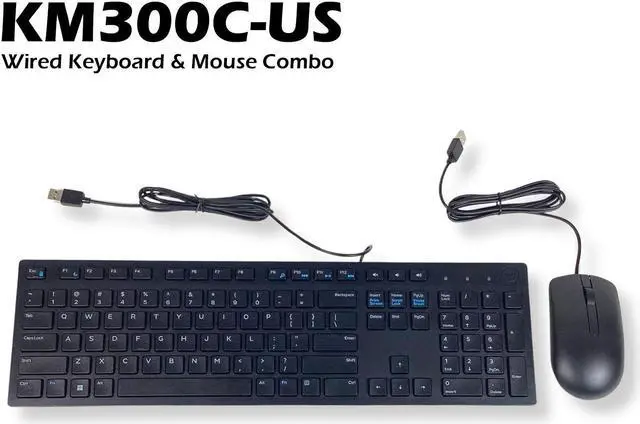 Alt view image 2 of 7 - Dell KM300C Wired Keyboard & Mouse Combo US Layout 104 Keys TWGDD