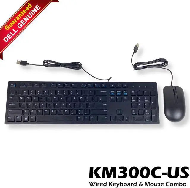 Main image of Dell KM300C Wired Keyboard & Mouse Combo US Layout 104 Keys TWGDD