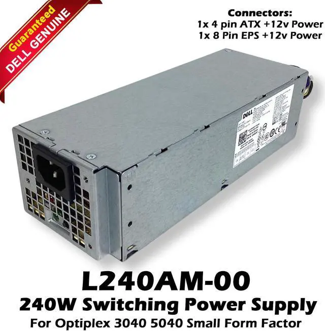 Main image of Dell Optiplex 3040/5040 SFF L240AM-00 240 Watt Switching Power Supply 3RK5T