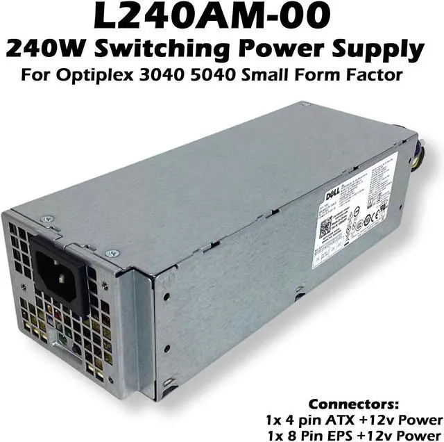 Alt view image 2 of 7 - Dell Optiplex 3040/5040 SFF L240AM-00 240 Watt Switching Power Supply 3RK5T