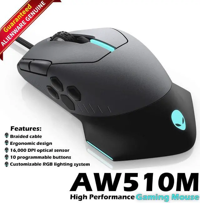 Main image of Dell Alienware AW510M Wired Gaming Mouse 16000 DPI High-Performance Sensor 2356N