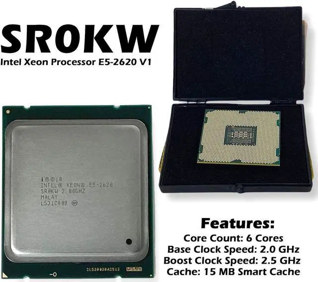 Alt view image 2 of 7 - Dell Intel Xeon E5-2620 6-Core 2.0GHz LGA 2011 Processor, 15MB Cache SR0KW 6Y6H0