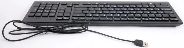 Alt view image 4 of 7 - Lenovo 00XH587 Calliope USB Wired Desktop US Keyboard, Black