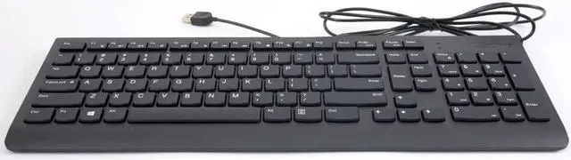 Alt view image 3 of 7 - Lenovo 00XH587 Calliope USB Wired Desktop US Keyboard, Black