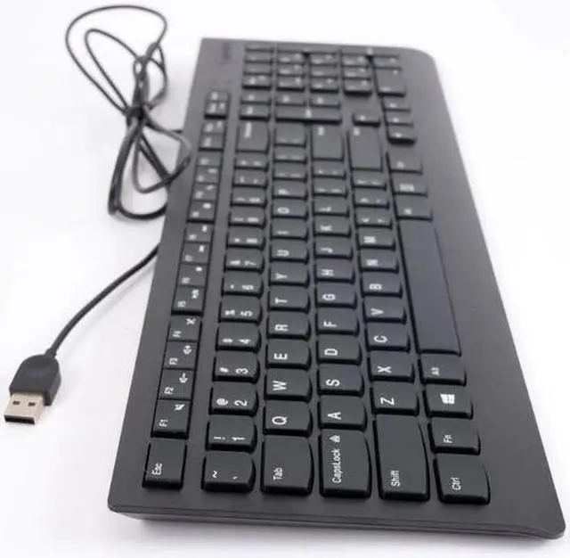 Alt view image 5 of 7 - Lenovo 00XH587 Calliope USB Wired Desktop US Keyboard, Black