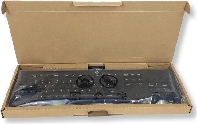 Alt view image 9 of 9 - Genuine HP USB Wired SK2120 104 Key Standard Keyboard KU1469 - 803181-001