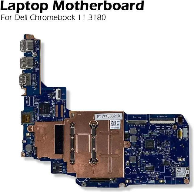 Alt view image 3 of 8 - Dell Chromebook 11 3180 Celeron N3060 Cpu 4Gb / 16Gb Laptop Motherboard 4Rxp1