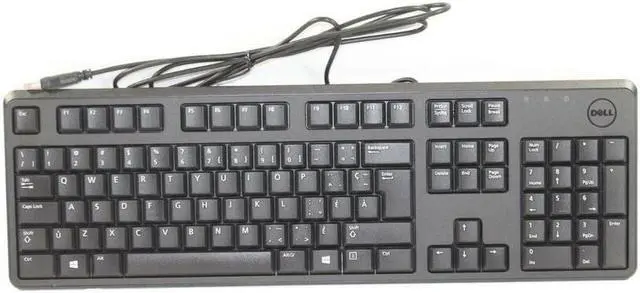 Alt view image 5 of 5 - Genuine Dell DJ484 Black USB Canadian French-English Multilingual Keyboard
