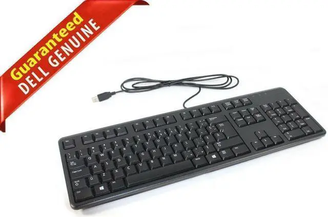 Alt view image 3 of 5 - Genuine Dell DJ484 Black USB Canadian French-English Multilingual Keyboard