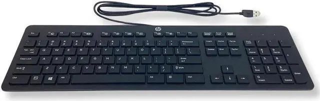 Alt view image 5 of 9 - HP Business Black USB Slim Style Windows Enhanced Keyboard (N3R87AA)
