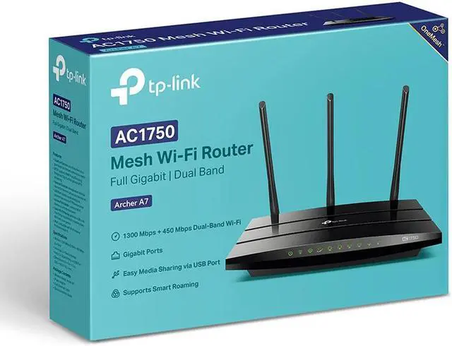 Alt view image 5 of 7 - TP-Link, Archer C7 1300 Mbps 4-Port Gigabit Wireless AC Router AC1750