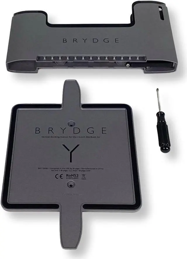 Alt view image 3 of 6 - Brydge MacBook Vertical Dock for 13" MacBook Pro Space Gray
