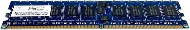 Alt view image 4 of 7 - Nanya NT1GT72U4PA0BV-5A 1GB PC2-3200 DDR2-400MHz Reg ECC Server Memory