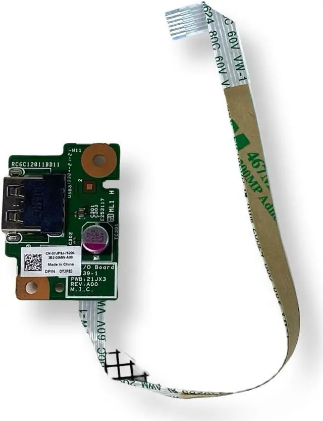 Alt view image 6 of 7 - Dell OEM Inspiron 14R 5421 3421 USB IO Circuit Board WNR69 YJP8J