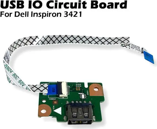 Alt view image 2 of 7 - Dell OEM Inspiron 14R 5421 3421 USB IO Circuit Board WNR69 YJP8J