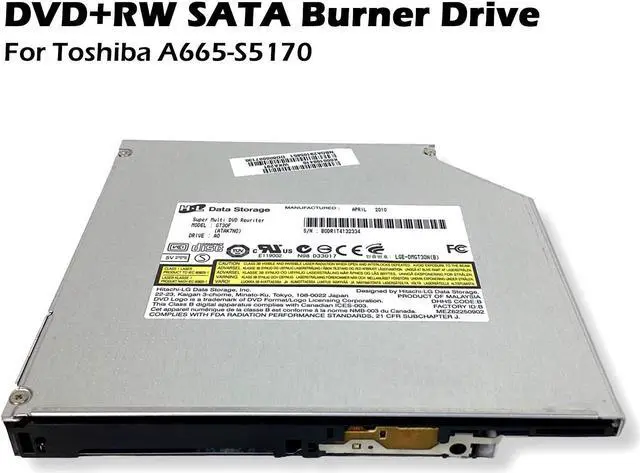 Alt view image 2 of 7 - Toshiba Satellite A665 L675D-S7052 16" CD/DVD RW Burner Optical Drive K000100410