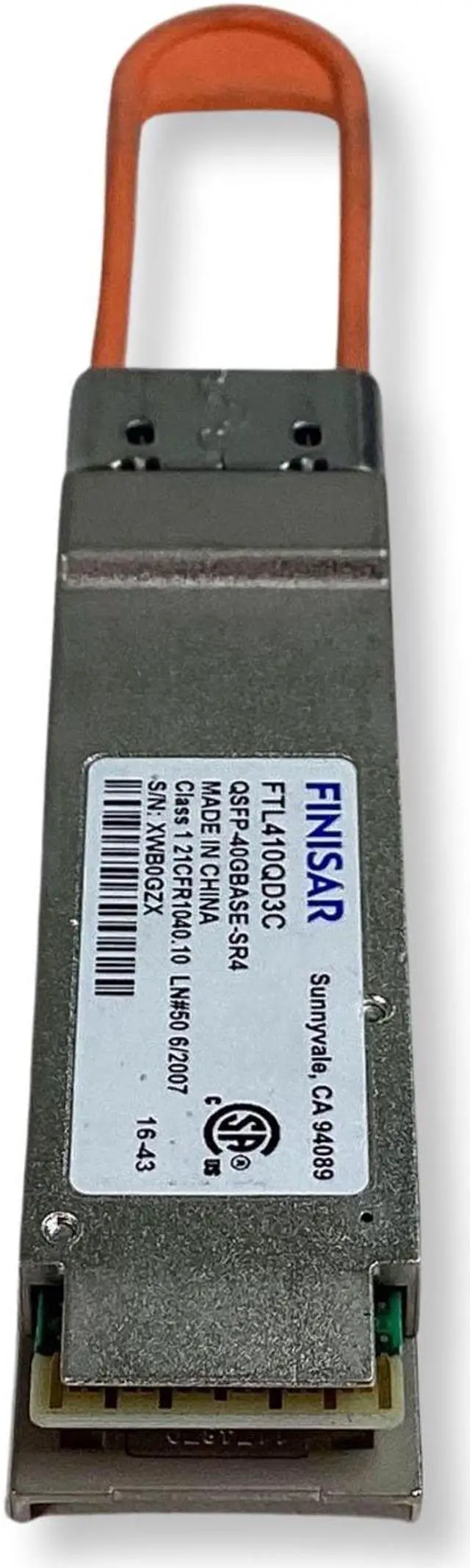 Alt view image 5 of 7 - Finisar Corporation FTL410QD3C 40GBASE-SR4 / 10GBASE-SR 300m Gen3 QSFP+ Optical Transceiver Network Transceivers