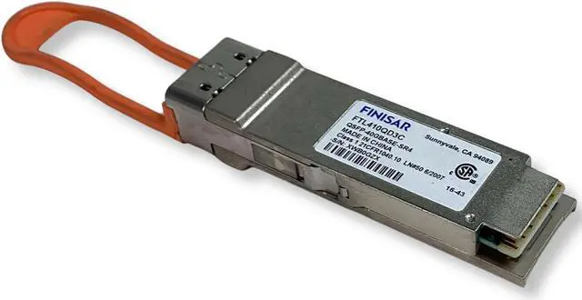 Alt view image 3 of 7 - Finisar Corporation FTL410QD3C 40GBASE-SR4 / 10GBASE-SR 300m Gen3 QSFP+ Optical Transceiver Network Transceivers
