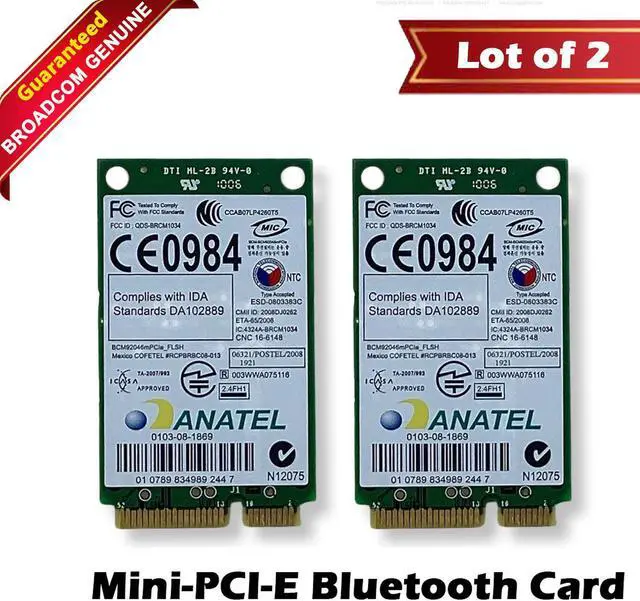 Main image of Dell Latitude E5400 Mini PCI Express Wireless Bluetooth Card P560G LOT OF 2