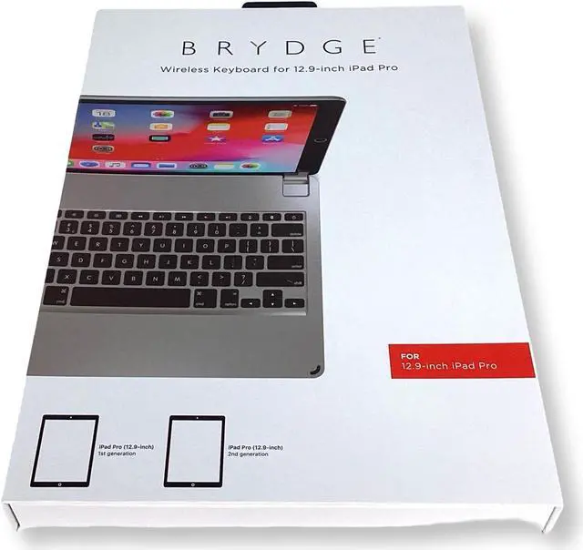 Alt view image 3 of 7 - Brydge 12.9 Series II Bluetooth Keyboard Space Gray BRY6012