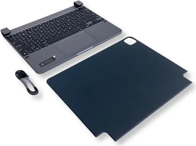 Alt view image 4 of 7 - Brydge 12.9 Pro+ Wireless Backlit Keyboard with Trackpad for iPad Pro 3rd Gen BRYTP6022