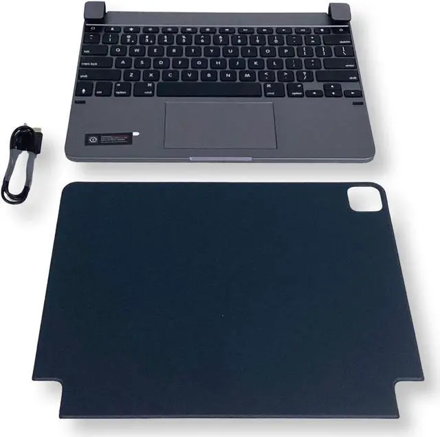 Alt view image 3 of 7 - Brydge 12.9 Pro+ Wireless Backlit Keyboard with Trackpad for iPad Pro 3rd Gen BRYTP6022