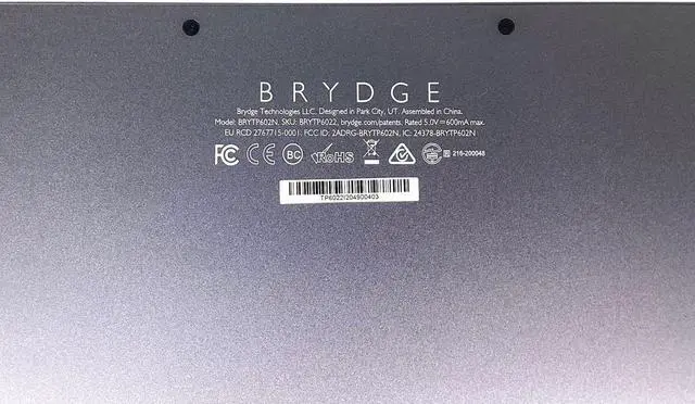 Alt view image 7 of 7 - Brydge 12.9 Pro+ Wireless Backlit Keyboard with Trackpad for iPad Pro 3rd Gen BRYTP6022