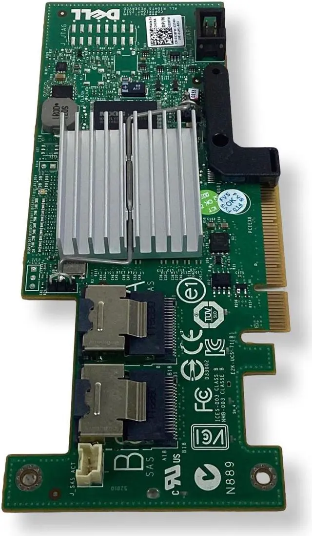 Alt view image 6 of 7 - Dell PERC H200 6Gb/s HBA SAS PCIe Internal RAID Controller Adapter H215J 3J8FW