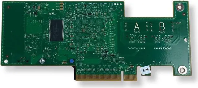 Alt view image 3 of 7 - Dell PERC H200 6Gb/s HBA SAS PCIe Internal RAID Controller Adapter H215J 3J8FW