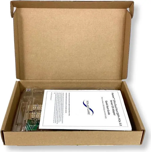 Alt view image 7 of 7 - Dell Solar Flare SFN7042Q 40Gb 2-Port QSFP PCIe 3.1 Network Interface Card V9NVT