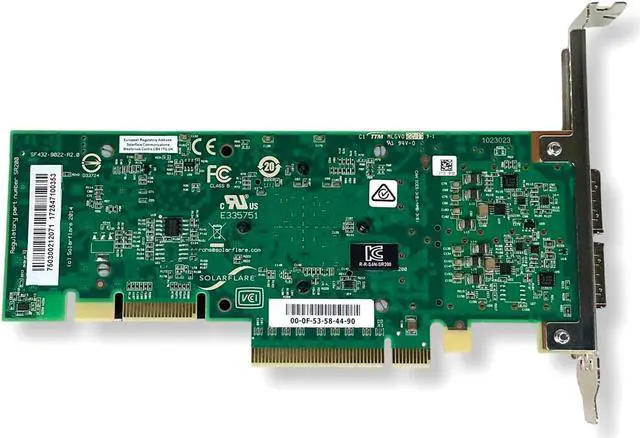 Alt view image 6 of 7 - Dell Solar Flare SFN7042Q 40Gb 2-Port QSFP PCIe 3.1 Network Interface Card V9NVT
