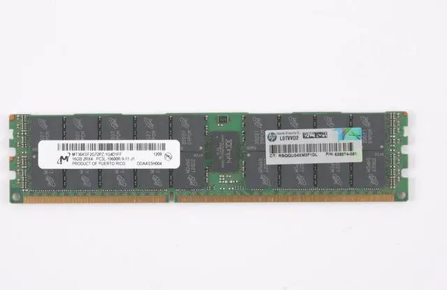 Alt view image 3 of 7 - Micron MT36KSF2G72PZ-1G4D1 16GB PC3-10600R Ddr3-1333Mzh Ecc Reg memory