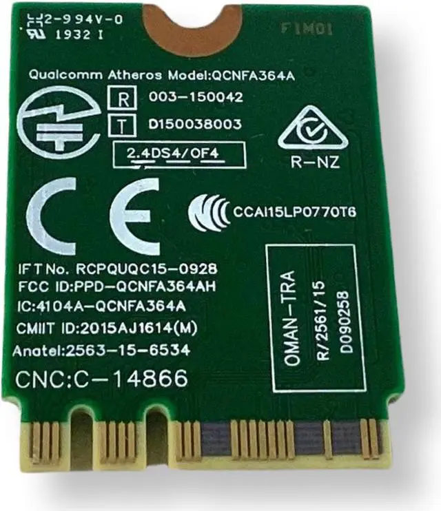 Alt view image 8 of 9 - VM1D6 QCNFA364A DELL WIRELESS CARD KILLER 1535 XPS 15 9560 P56F (CB77)