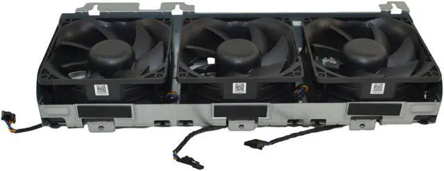 Alt view image 5 of 7 - Dell Precision T3610 T5610 Triple Front Cooling Fan Assembly 1B33FUE00 4-Pin PWM MW96M