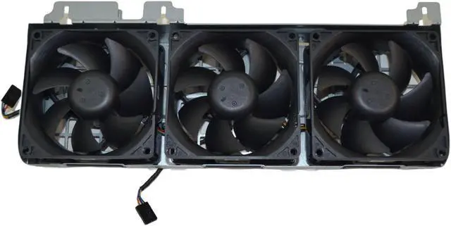 Alt view image 4 of 7 - Dell Precision T3610 T5610 Triple Front Cooling Fan Assembly 1B33FUE00 4-Pin PWM MW96M